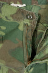 Real non ripstop fabric ERDL camouflage pants, used, faded, SMALL-REGULAR