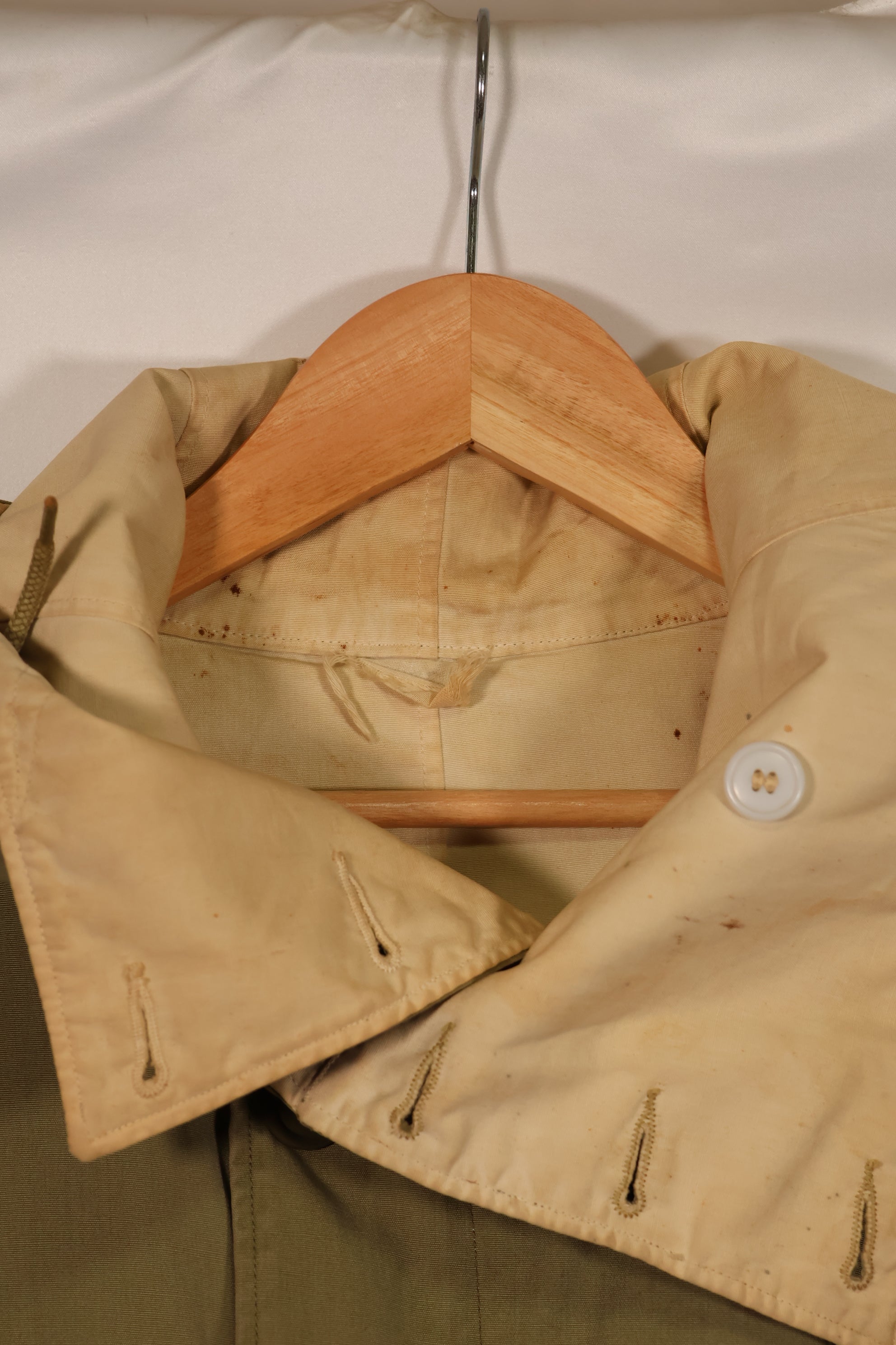 Real 1940s U.S. Army Mountain Soldier Mountain Hoodie Reversible Used B