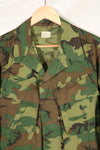 1969 Contract M-S Ripstop ERDL Camouflage Jungle Fatigue Jacket, faded, used, B