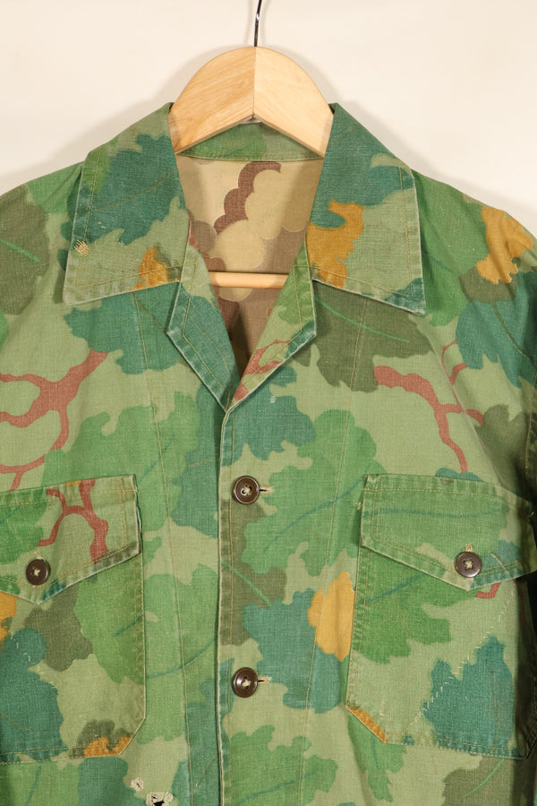 Late 1960s–Early 1970s: U.S. Marine Corps (USMC) Mitchell Camouflage Utility Shirt, Privately Procured, Tent Cloth