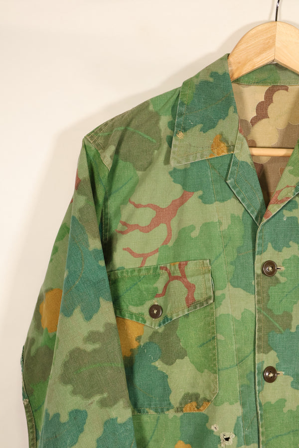 Late 1960s–Early 1970s: U.S. Marine Corps (USMC) Mitchell Camouflage Utility Shirt, Privately Procured, Tent Cloth