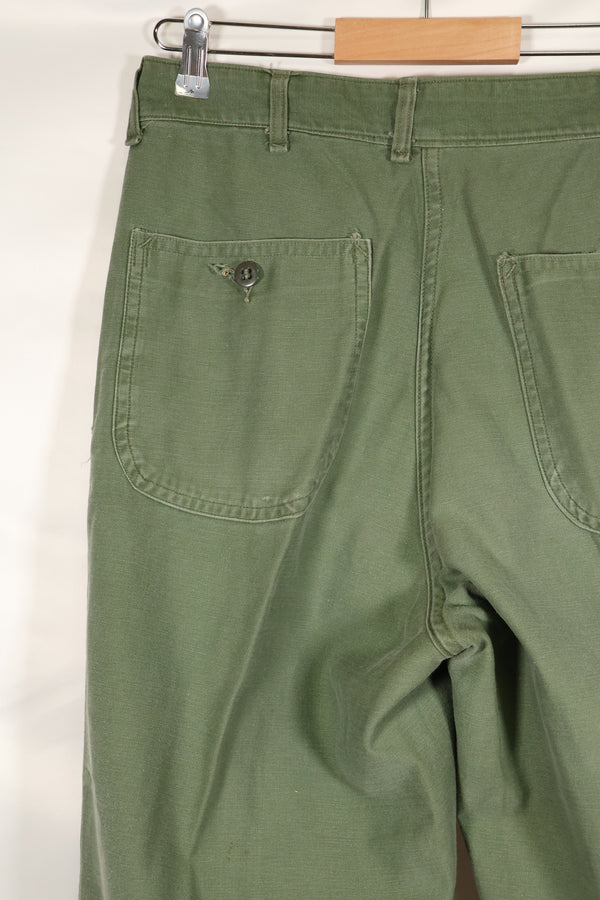 1960's lot, estimated 34 degrees USMC P-56 utility pants, used.