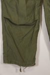 1960s-70s, estimated M-R U.S. Army M65 cotton field pants, used.
