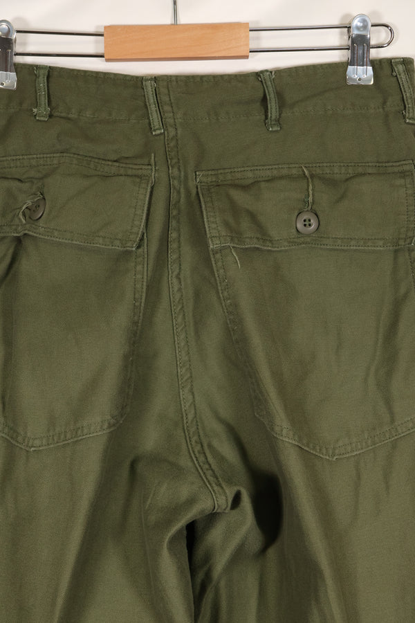 1968 Contract 32x31 US Army OG-107 Utility Pants Baker Pants Used