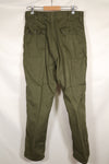 Late 1960s-70s lot, presumed PX item, 36 x 32 OG-107 utility pants, baker pants, used.