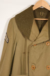 Real 1940s U.S. Army Mackinaw Coat Jeep Coat, used, patch later added.