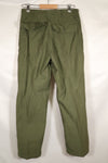 1968 Contract 32x31 US Army OG-107 Utility Pants Baker Pants Used B