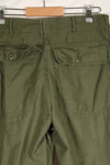 1968 Contract 32x31 US Army OG-107 Utility Pants Baker Pants Used B