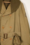 Real 1940s U.S. Army Mackinaw Coat Jeep Coat, used, patch later added.