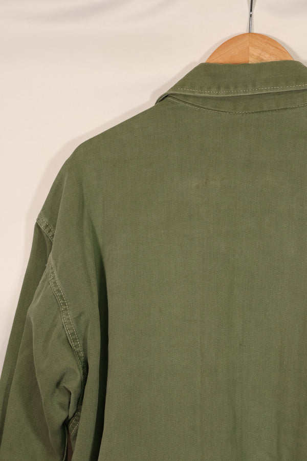 Real 1950s U.S. Army cotton utility shirt, used.