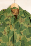 Authentic Fabric, Post-War Production, Authentic Mitchell Camouflage, Made from Shelter Half Fabric, 1st Model Jungle Fatigue Jacket, Used