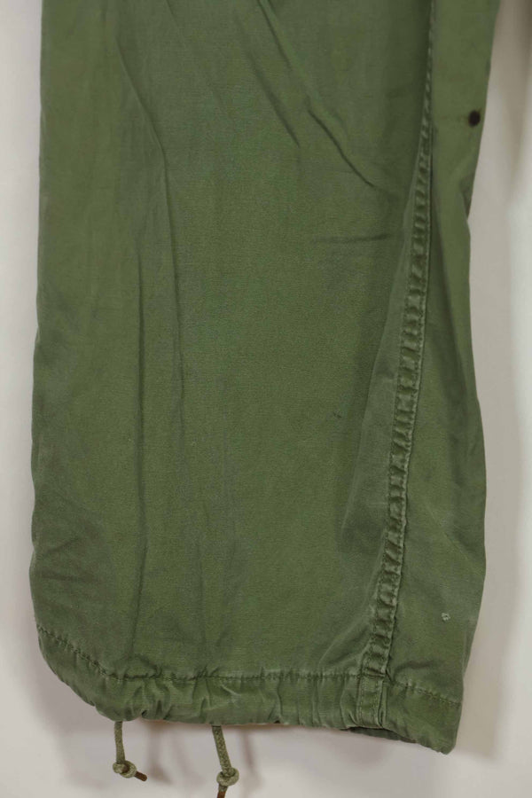 Estimated 1967 Contract 3rd Model Non Ripstop Jungle Fatigue Pants M-R Used