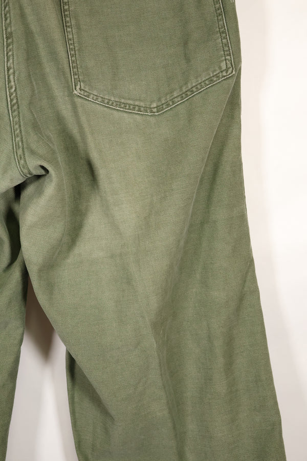 1961 contract, estimated size 36 OG-107 utility pants, baker pants, used.