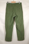 1950s-60s estimated 34 USMC P-56 utility pants, used with fading.