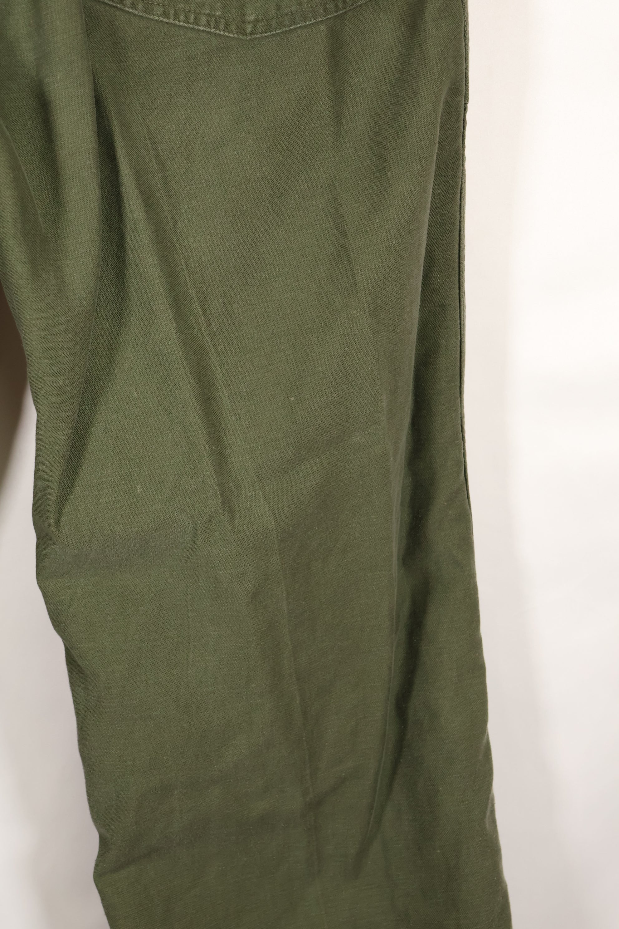 Early 1960s, estimated 34 OG-107 utility pants, baker pants, used.