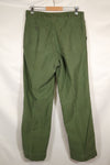 1950s-60s, estimated size 34 USMC P-56 utility pants, used.