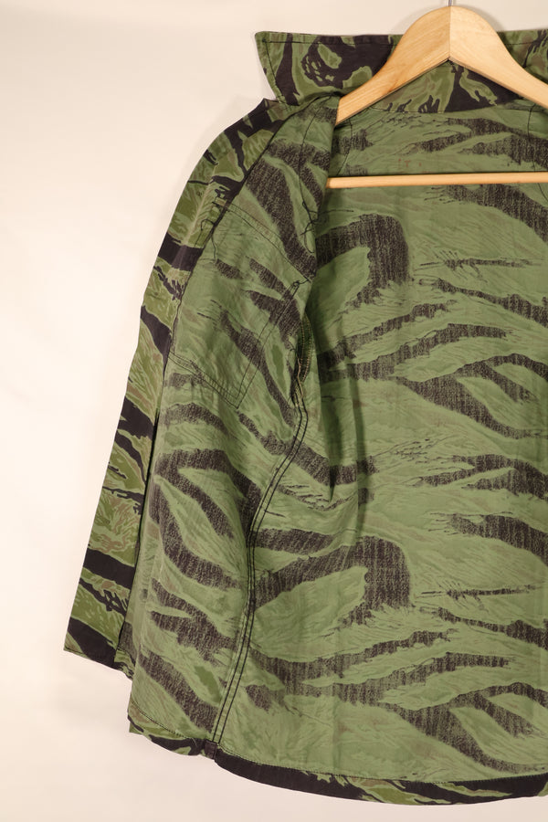 Late 1960s, South Vietnamese Marine Corps (VNMC), 4th Pattern, Sea Wave, Tiger Stripe Shirt, Used