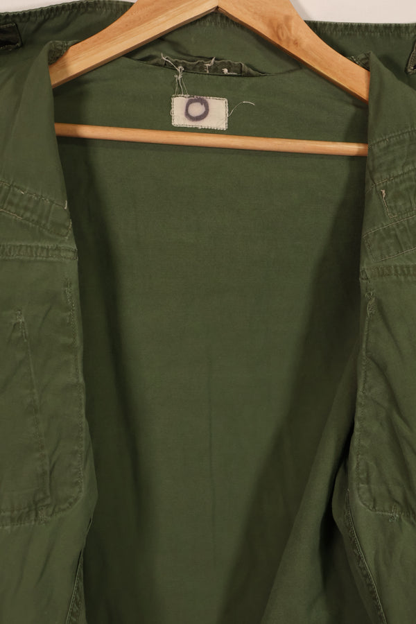 Real 2nd Model Jungle Fatigue Jacket without epaulettes, used.