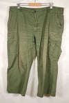 1969 Contract X-L-R 4th Model Jungle Fatigue Pants, used, largest size, rare.