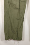 1968 Contract S-R 4th Model Jungle Fatigue Pants, used with fading and repairs.