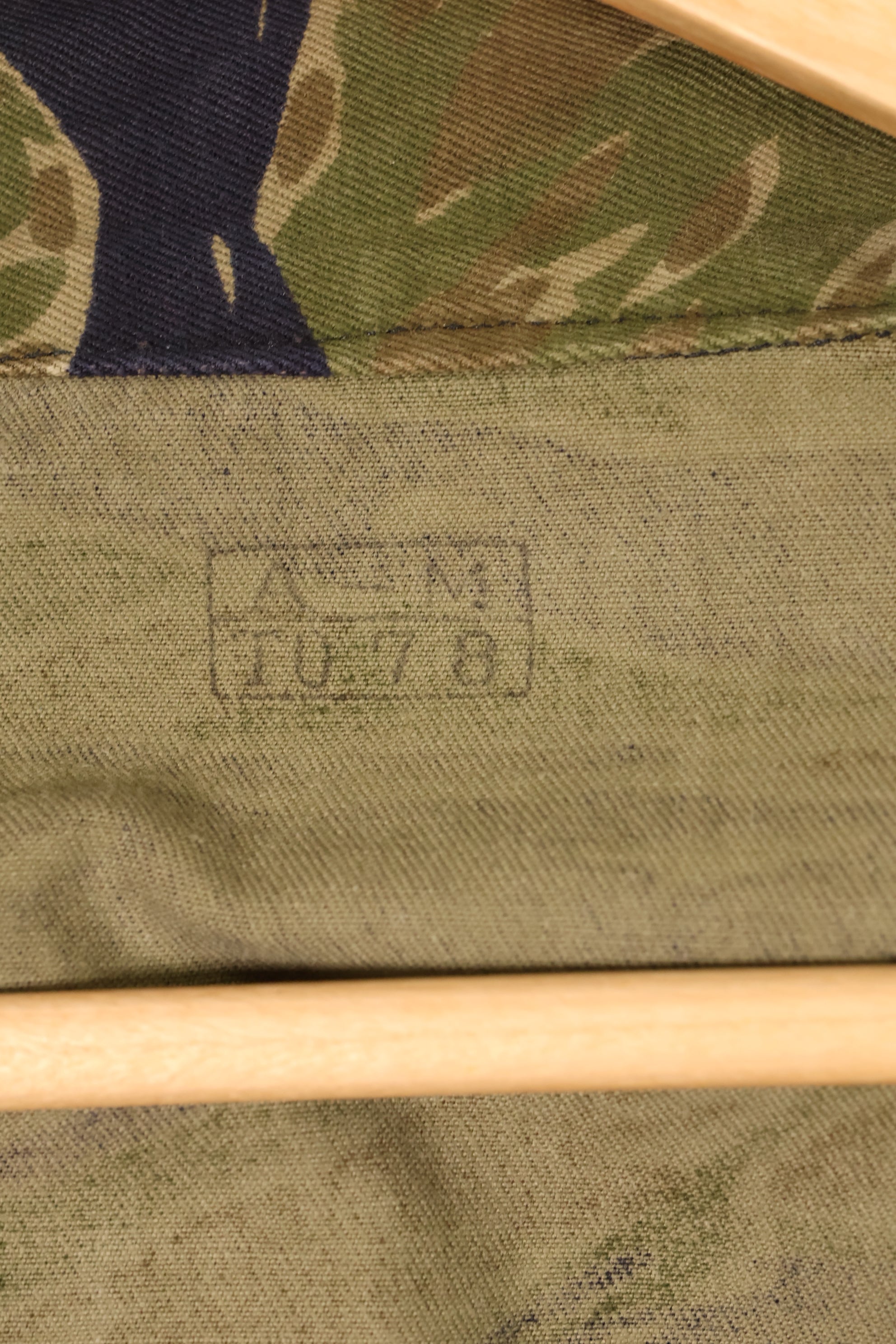 1970年契約　A-M　TO78　シルバータイガー　TDD　タイガーストライプ　シャツ　中古品
