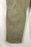 1969 Contract M-R 4th Model Jungle Fatigue Pants, stained, faded, used.