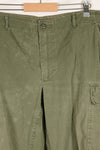 1969 Contract L-S 4th Model Jungle Fatigue Pants, used with fading.