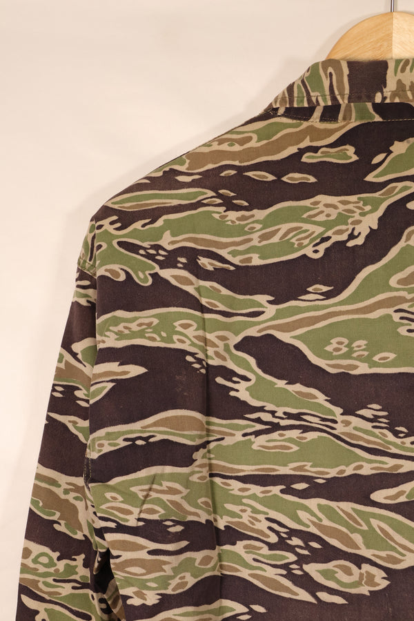 Late 1960s—Estimated US-S—Late War Lightweight—Tiger Stripe—Shirt—Some wear and fading—Used