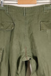 1969 Contract L-S 4th Model Jungle Fatigue Pants, used with fading.
