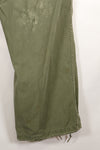 1969 Contract L-S 4th Model Jungle Fatigue Pants, used with fading.