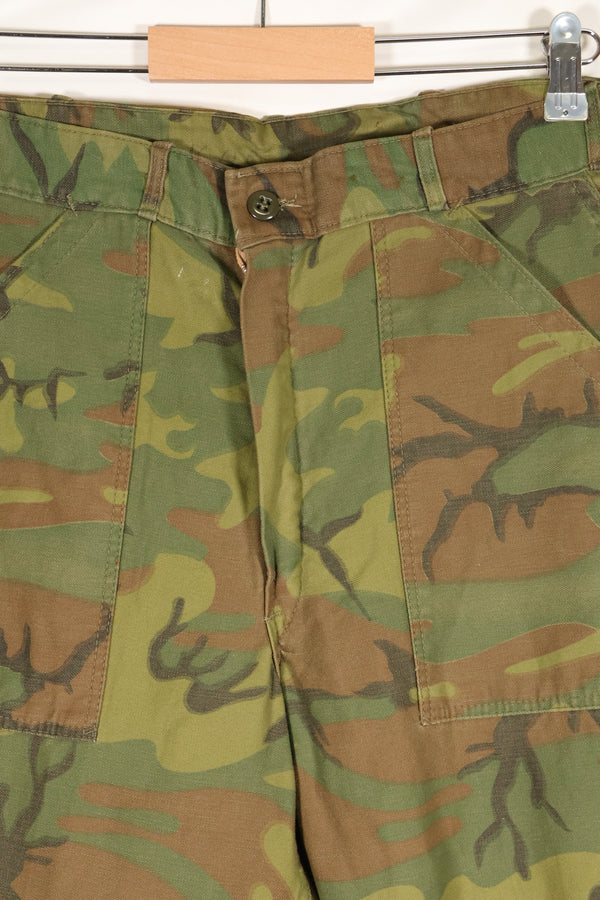 1960s Invisible Leaf Camouflage U.S. Army Utility Pants Cut Almost Unused