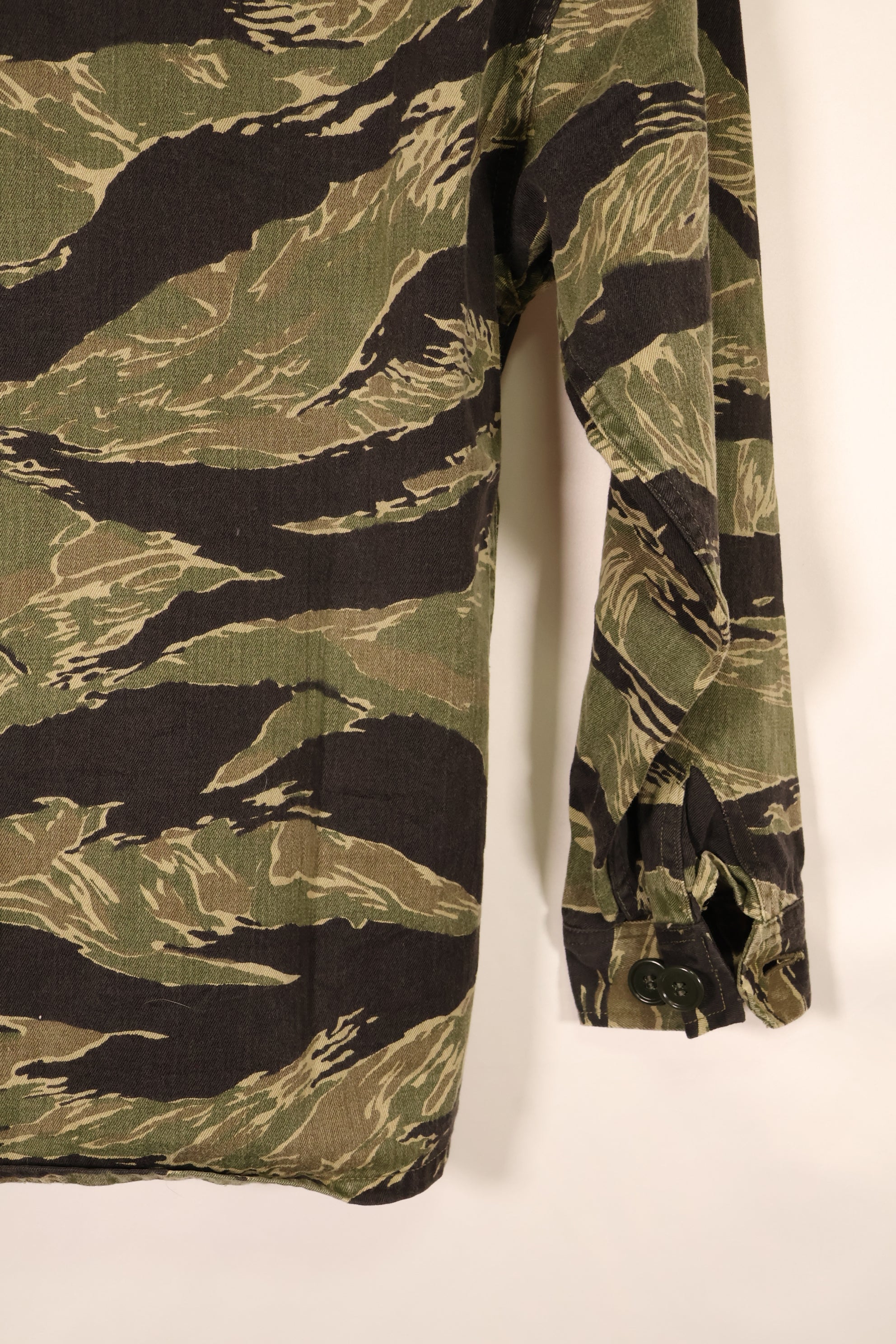 Circa 1965–66 | A-M | Okinawa Tiger | JWD | Asian Cut | Tiger Stripe Shirt | Minimal Fading | Used