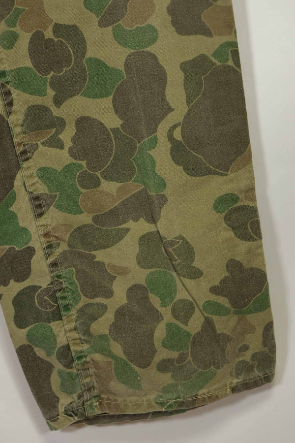 1970s civilian frogskin camouflage hunting pants, used.