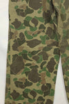 1970s civilian frogskin camouflage hunting pants, used.