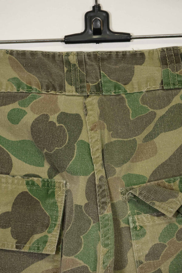 1970s civilian frogskin camouflage hunting pants, used.