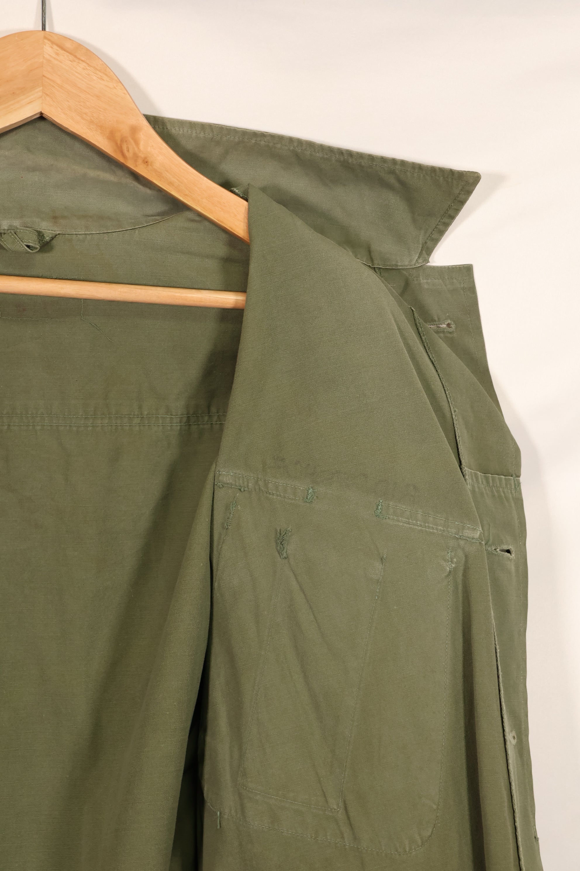 Real Lot circa 1966-1967 USMC 3rd Model Jungle Fatigue Jacket, used.