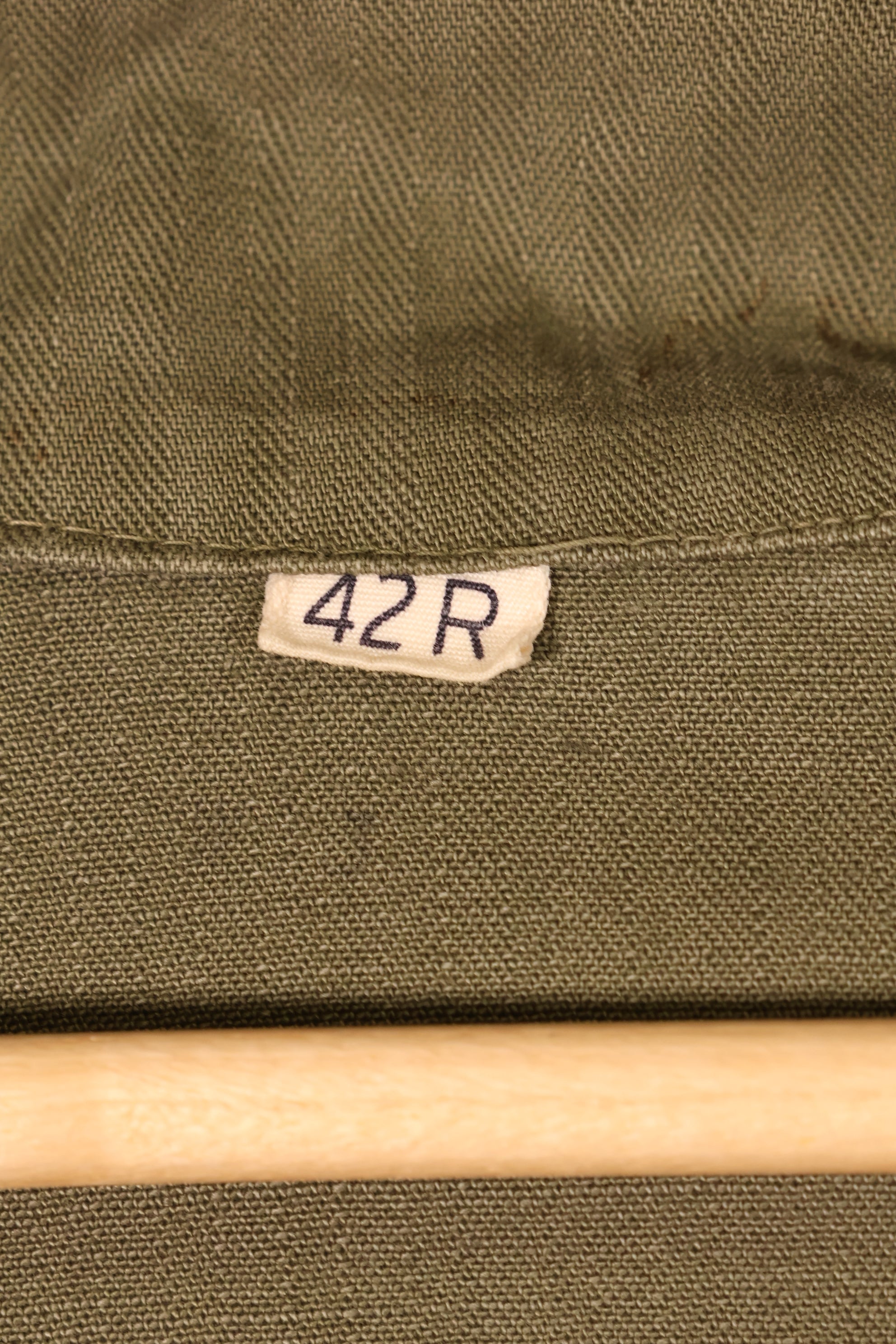 Early 1940s, Size 42R, U.S. Army M43 HBT Utility Jacket, Faded, Used