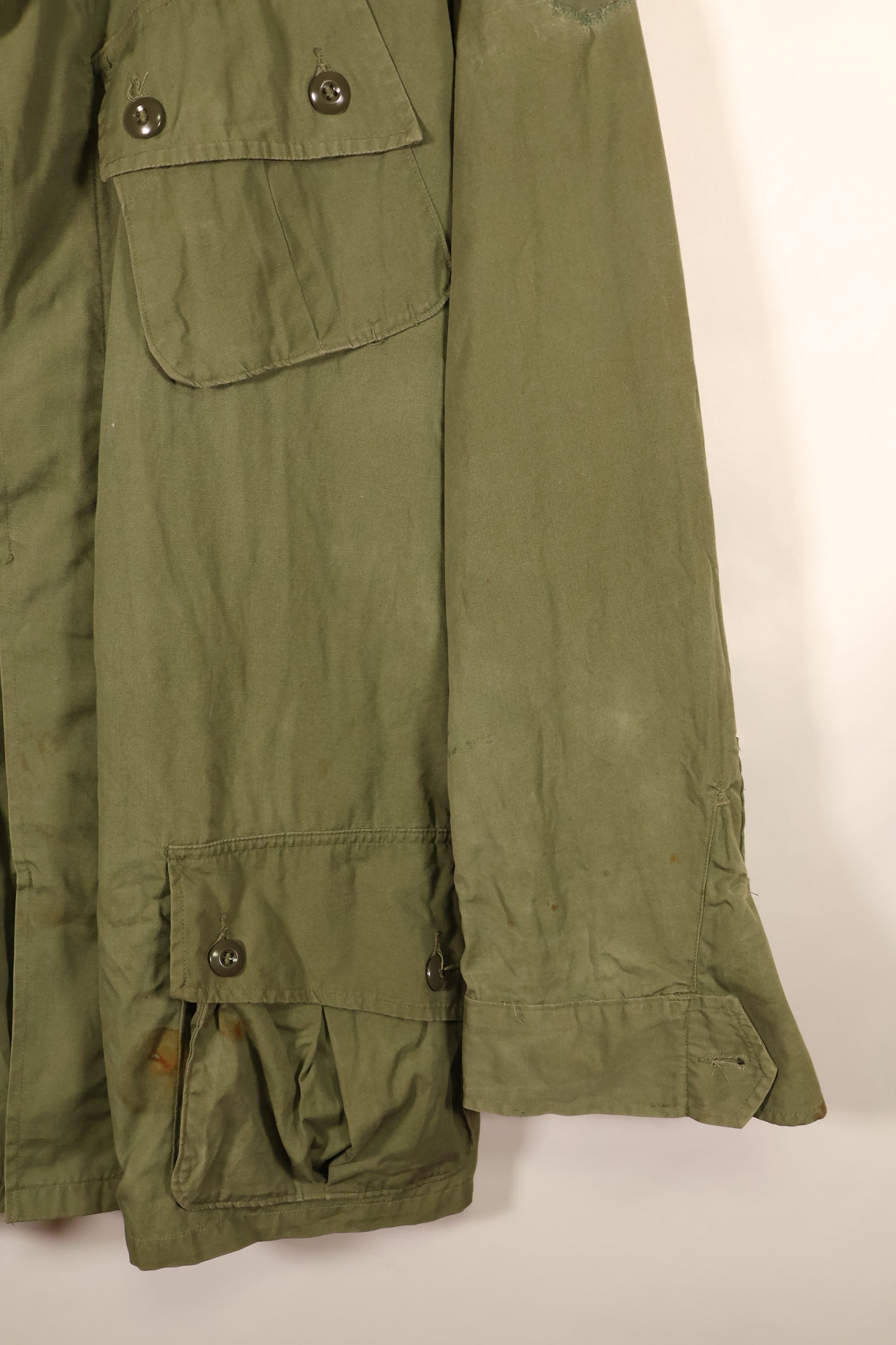 1963 Contract L-L 1st Model Jungle Fatigue Jacket, Repaired, Used