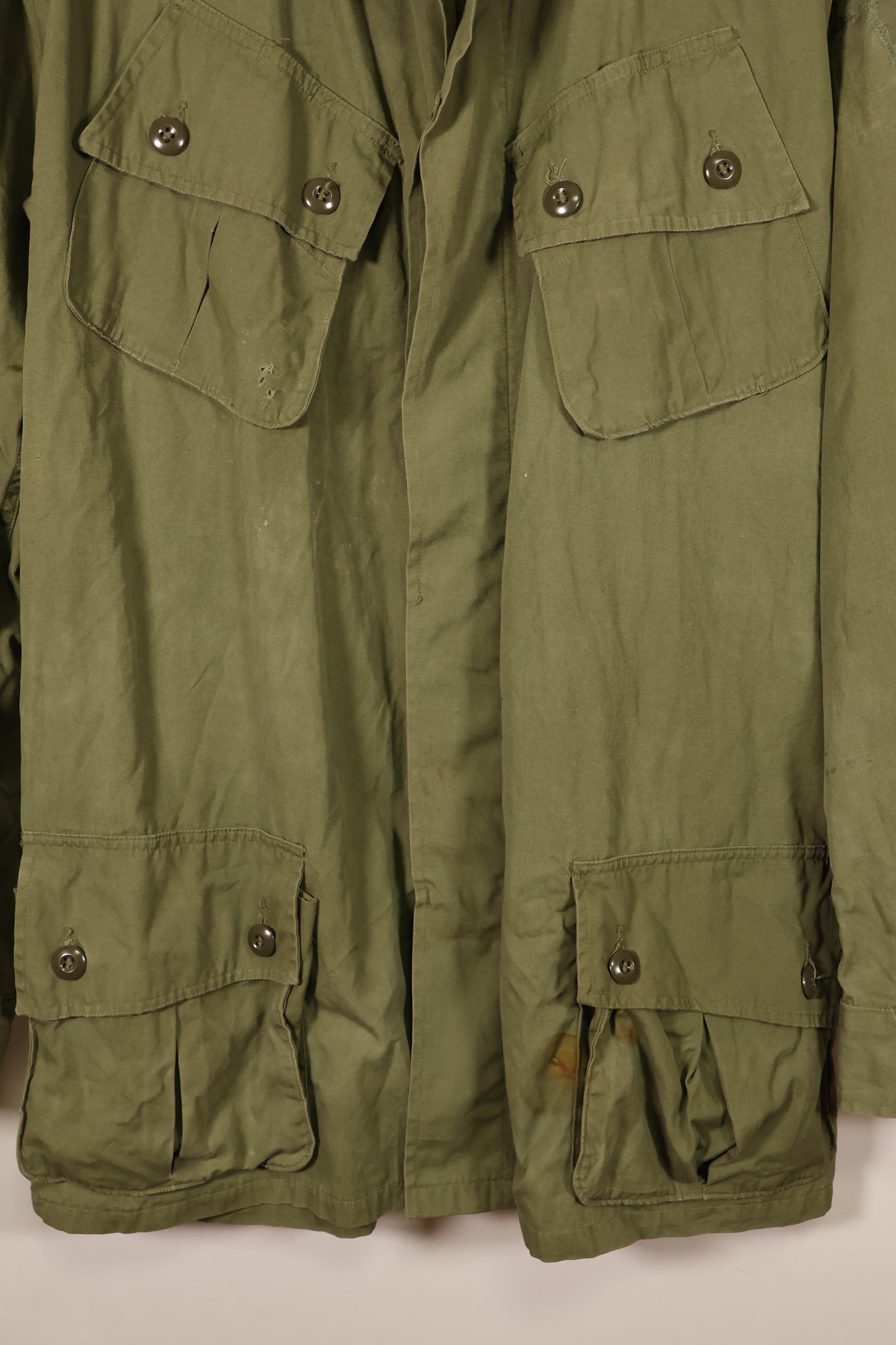 1963 Contract L-L 1st Model Jungle Fatigue Jacket, Repaired, Used