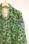 Late 1960s-early 1970s U.S. Navy advisor shirt, frogskin camouflage, locally sourced, used.