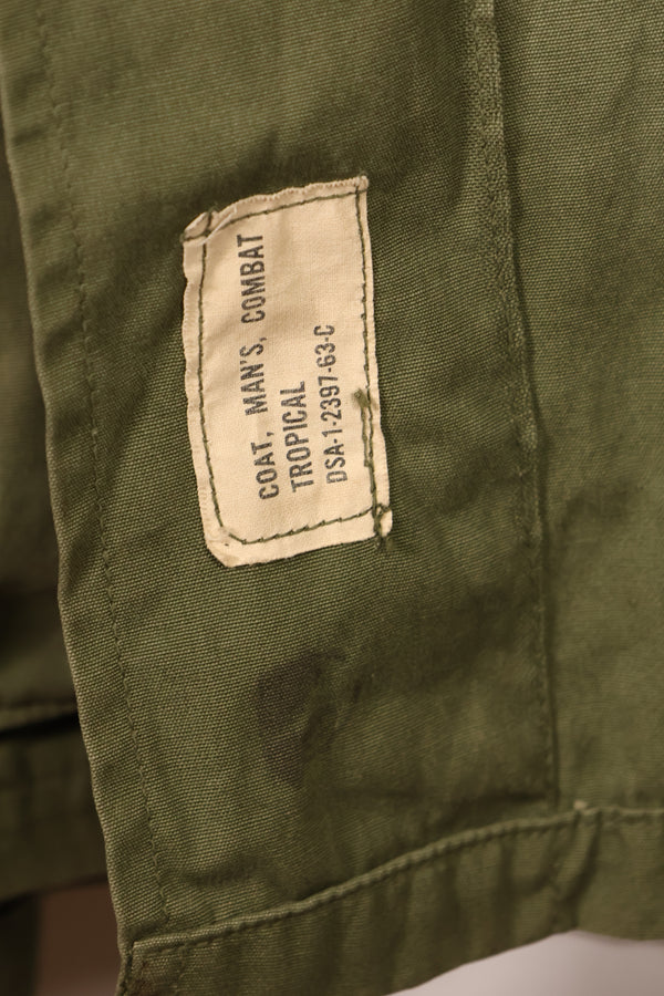 1963 Contract L-L 1st Model Jungle Fatigue Jacket, Repaired, Used