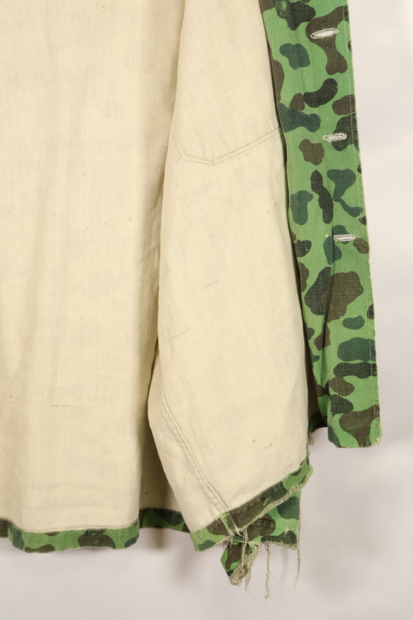 Late 1960s-early 1970s U.S. Navy advisor shirt, frogskin camouflage, locally sourced, used.