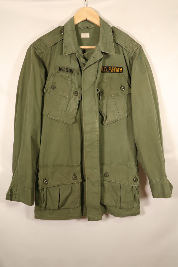 1963–64 Contract, Presumed S-L, 1st Model Jungle Fatigue Jacket with Patches, Used
