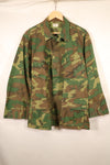 1969 Contract, M-S, U.S. Military, ERDL, Green Leaf Camo, Fatigue Jacket, Good Condition, Used