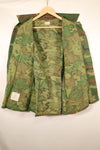 1969 Contract, M-S, U.S. Military, ERDL, Green Leaf Camo, Fatigue Jacket, Good Condition, Used