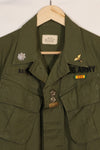 1969 Contract 4th Model Jungle Fatigue Jacket worn by Martha Ray, released by the bereaved family.