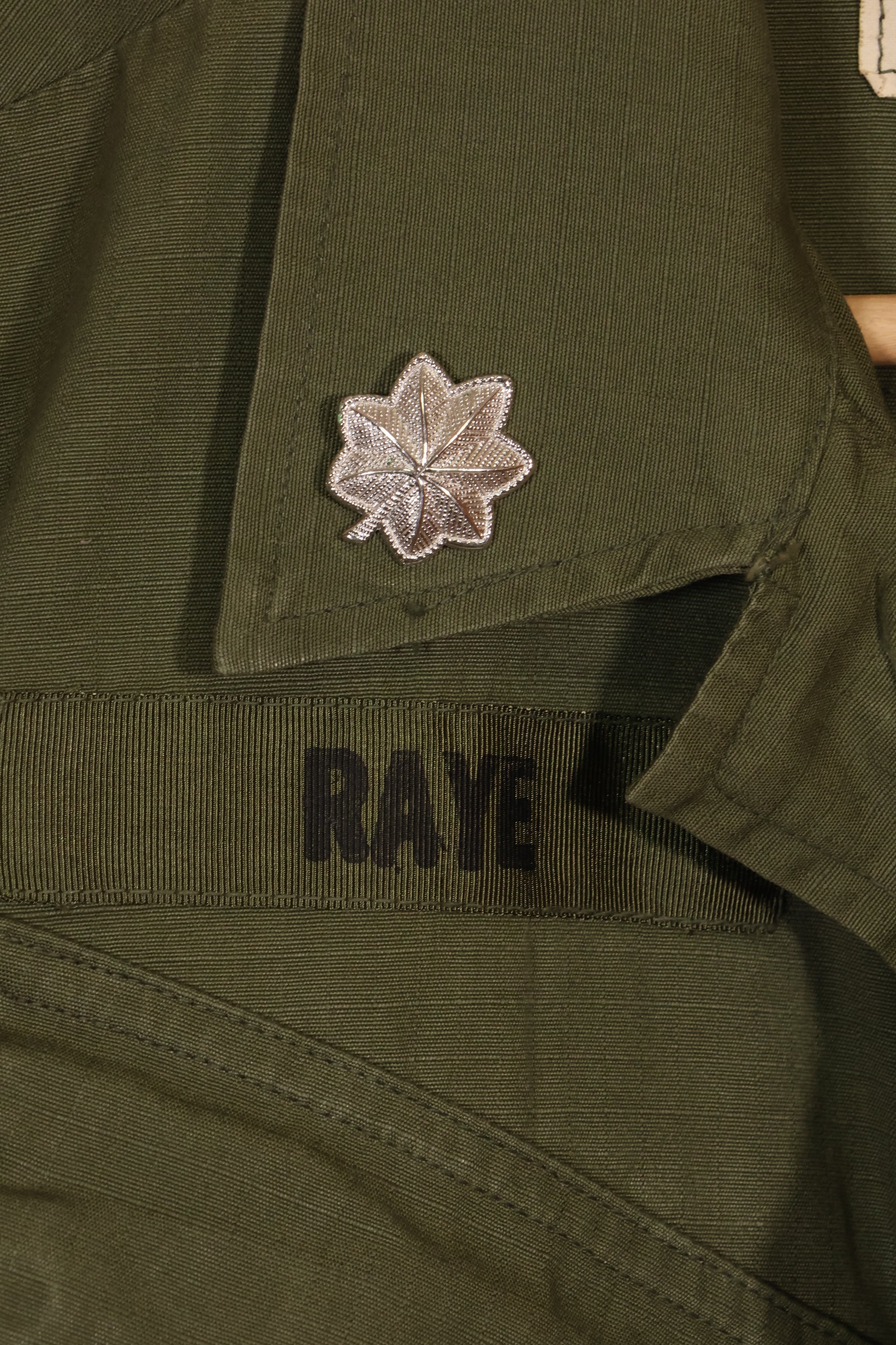 1969 Contract 4th Model Jungle Fatigue Jacket worn by Martha Ray, released by the bereaved family.