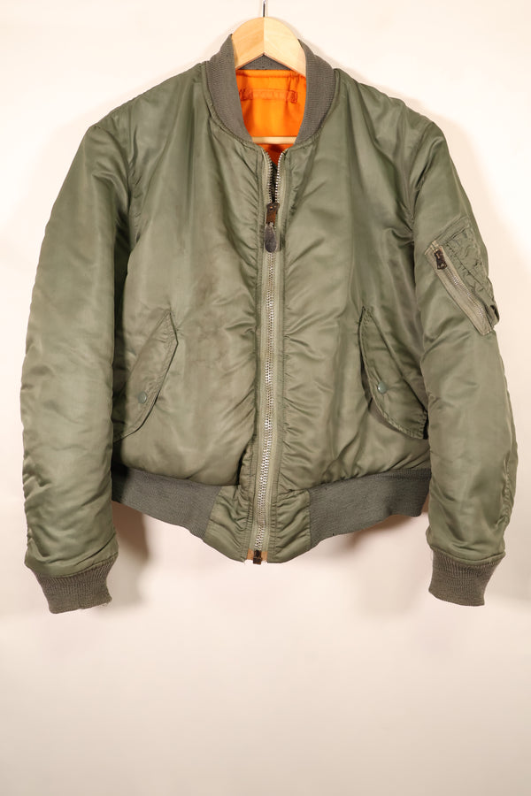 1970 Contract, MEDIUM, U.S. Air Force (USAF), MA-1 Flight Jacket, Good Condition, Used