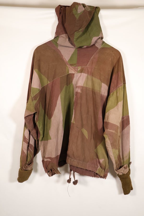 Real British Army SAS Smock WINDPROOF Camouflage Smock, size unknown, scratches and repairs, used.