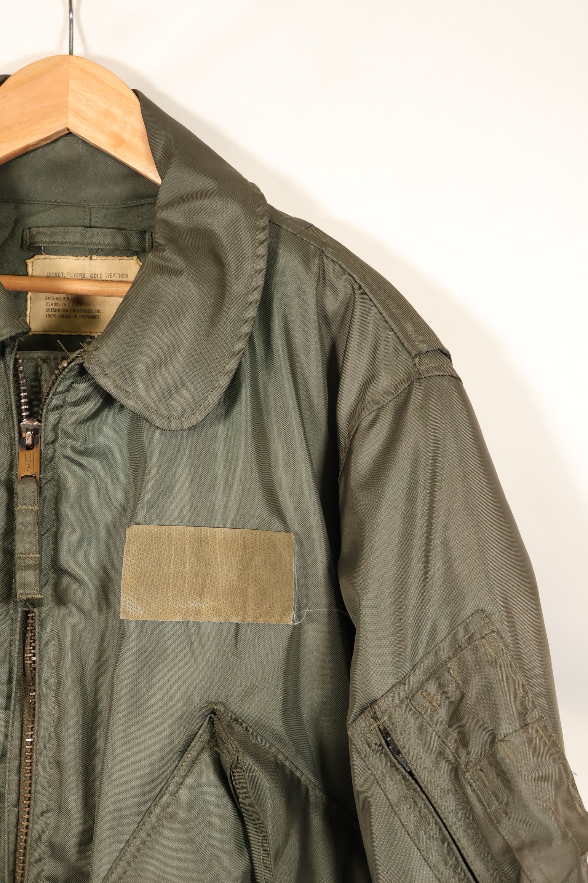 1976 Contract LARGE US Navy CWU-45P Flight Jacket Intermediates Used